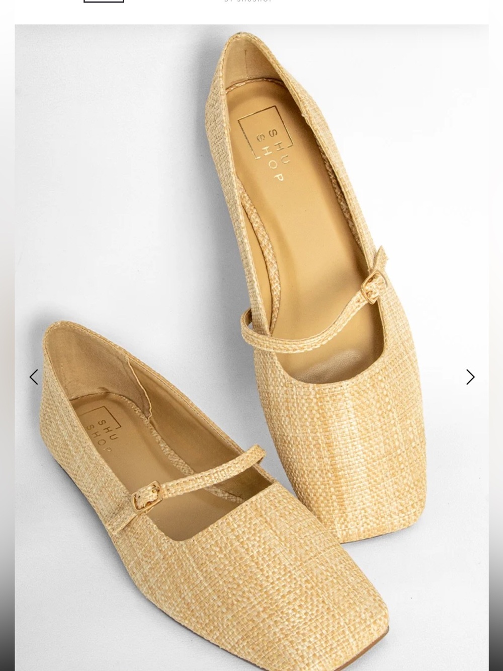 ShuShop Adele Raffia Flats